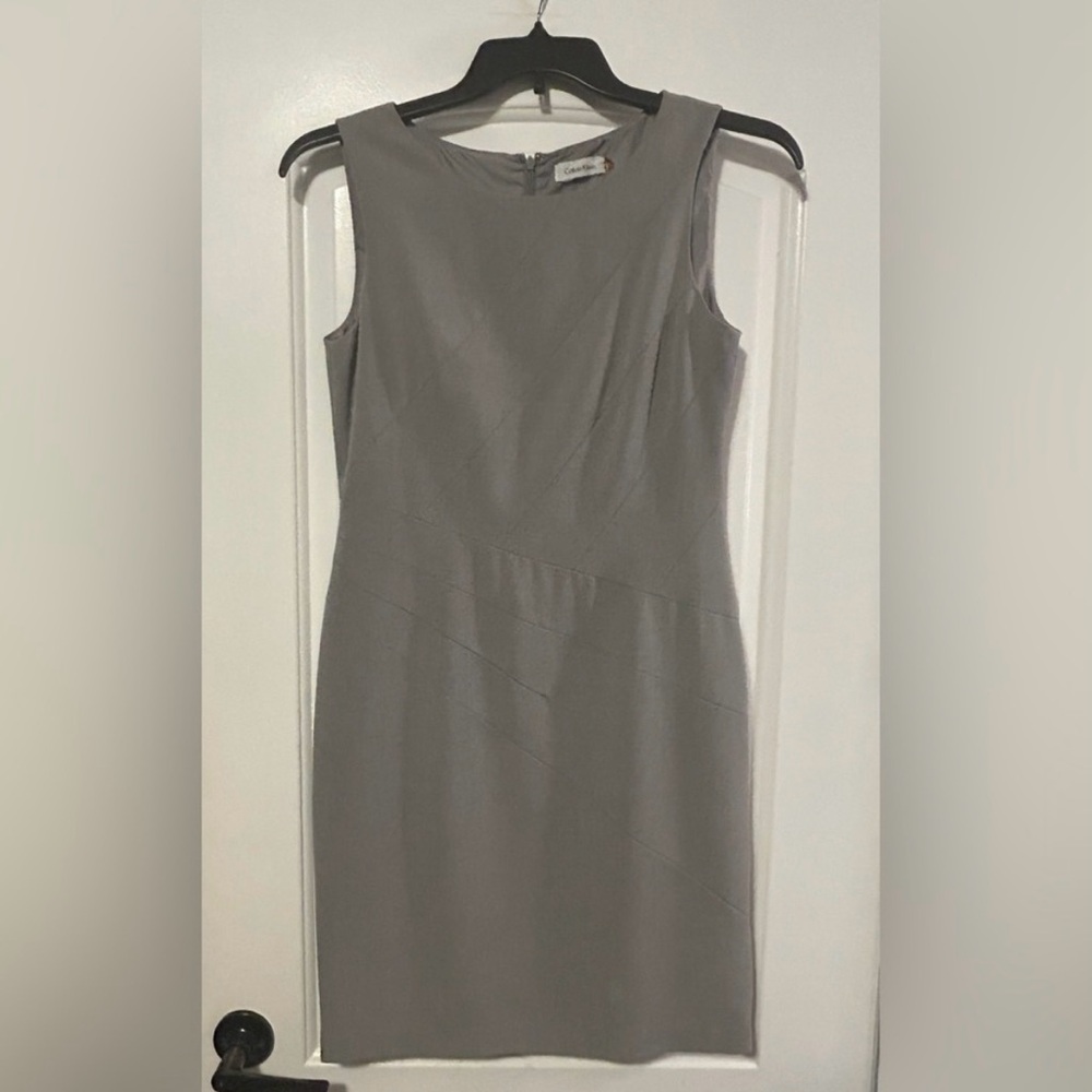 Calvin Klein Gray Sleeveless Dress - 6